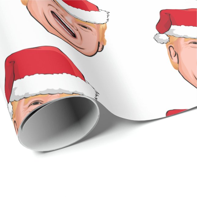 DONALD TRUMP Weihnachten Geschenkpapier (Rolleneckpunkt)