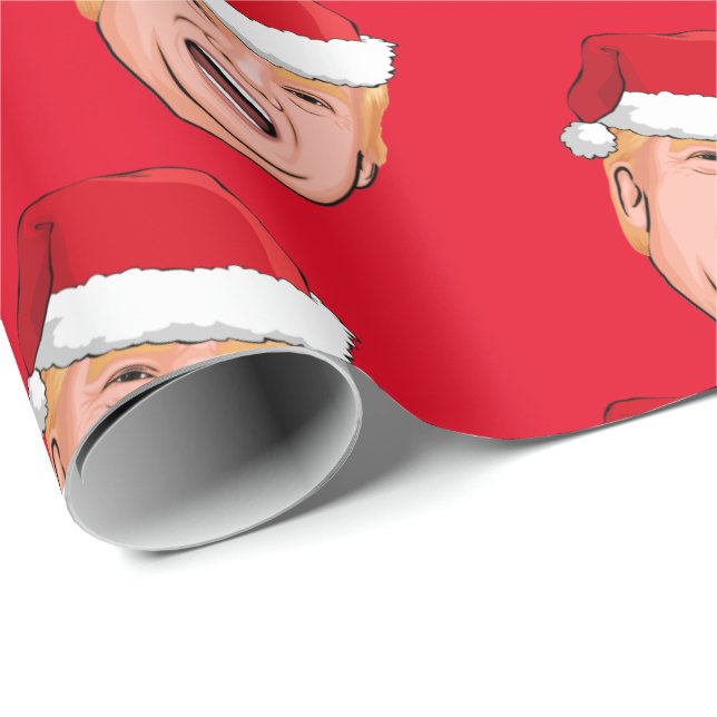 DONALD TRUMP Weihnachten Geschenkpapier (Rolleneckpunkt)