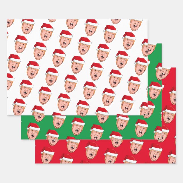 DONALD TRUMP Weihnachten Geschenkpapier Set (Set)