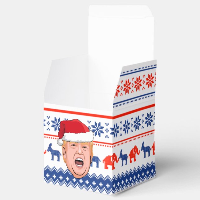 DONALD TRUMP Weihnachten Geschenkschachtel (Geöffnet)