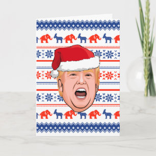 DONALD TRUMP Weihnachten Karte