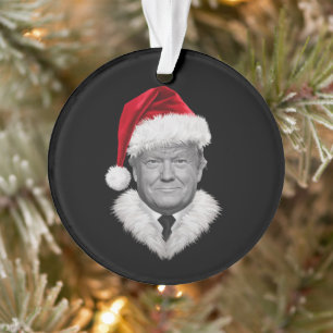 Donald Trump Weihnachten Lustiger Santa Hut Gesche Ornament