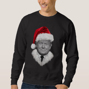 Donald Trump Weihnachten Lustiger Santa Hut Gesche Sweatshirt