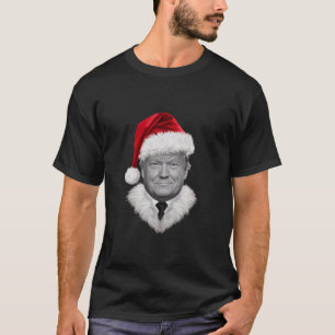 Donald Trump Weihnachten Lustiger Santa Hut Gesche T-Shirt