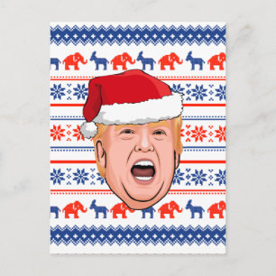 DONALD TRUMP Weihnachten Postkarte