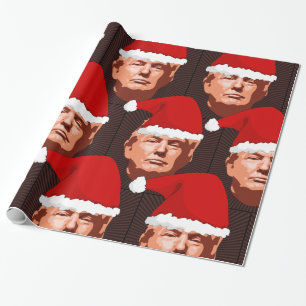 DONALD TRUMP WEIHNACHTEN SANTA Geschenkpapier