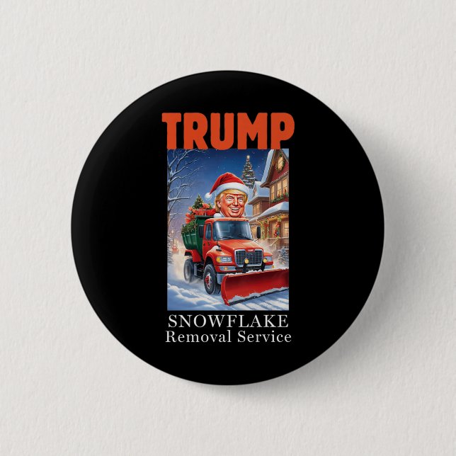 Donald Trump weihnachtliche Entfernung von Schneef Button (Vorderseite)