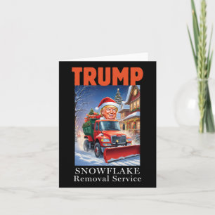 Donald Trump weihnachtliche Entfernung von Schneef Karte