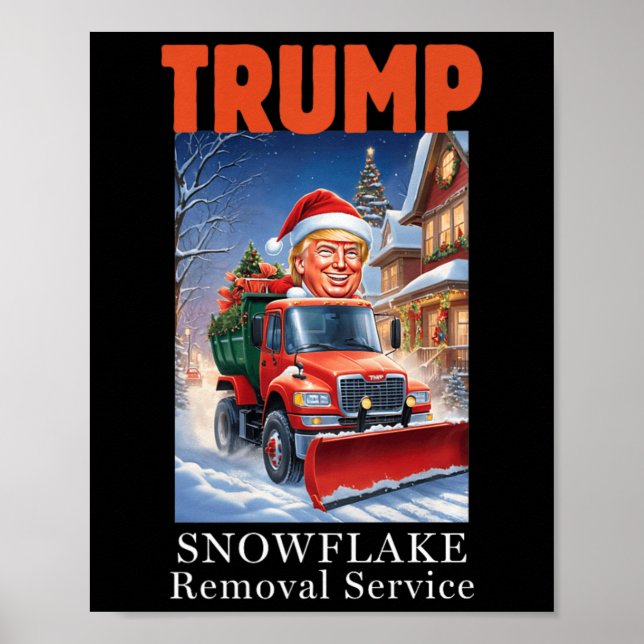 Donald Trump weihnachtliche Entfernung von Schneef Poster (Vorne)