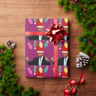 DONALD TRUMP WEIHNACHTS GESCHENKPAPIER