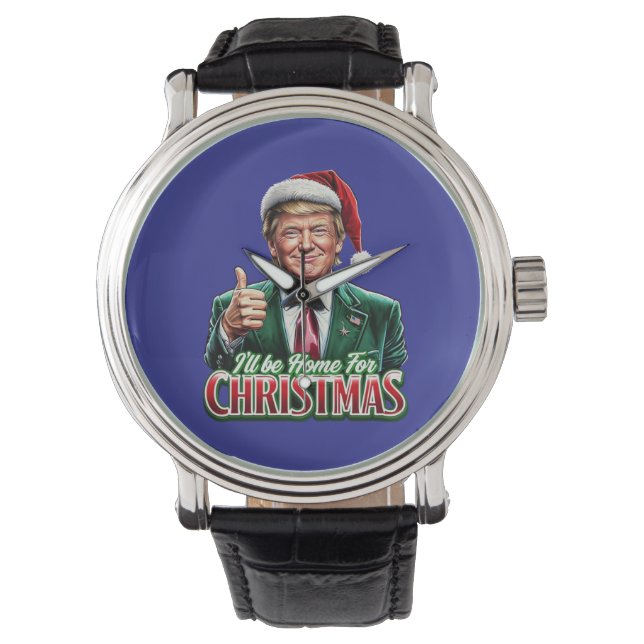 Donald Trump - Weihnachtsfeierlichkeiten - Weihnac Armbanduhr (Vorderseite)