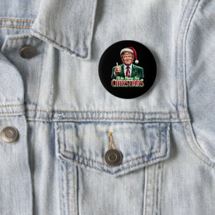 Donald Trump - Weihnachtsfeierlichkeiten - Weihnac Button
