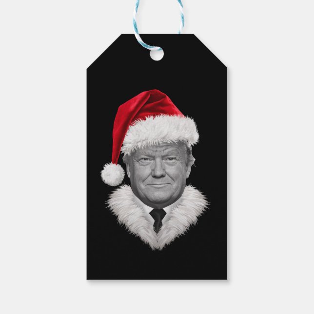 Donald Trump Weihnachtsgeschenk Funny Weihnachtsma Geschenkanhänger (Rückseite)