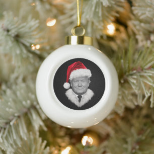 Donald Trump Weihnachtsgeschenk Funny Weihnachtsma Keramik Kugel-Ornament