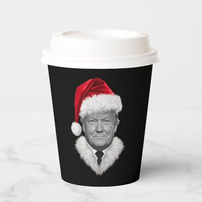 Donald Trump Weihnachtsgeschenk Funny Weihnachtsma Pappbecher (Vorderseite)