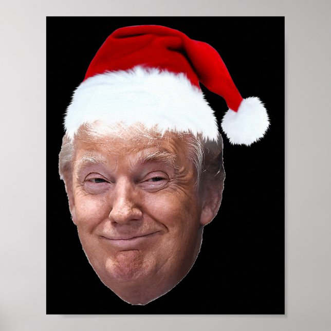 Donald Trump Weihnachtsgeschenk Funny Weihnachtsma Poster (Vorne)
