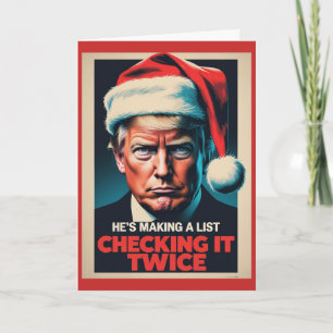 Donald Trump Weihnachtskarte   Politischer Feierta Karte