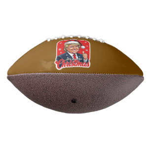 Donald Trump Weihnachtsmann Claus Art Football