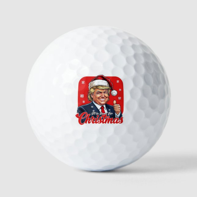Donald Trump Weihnachtsmann Claus Art Golfball (Vorderseite)