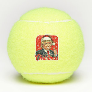 Donald Trump Weihnachtsmann Claus Art Tennisbälle