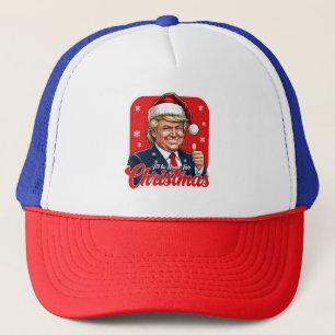 Donald Trump Weihnachtsmann Claus Art Truckerkappe