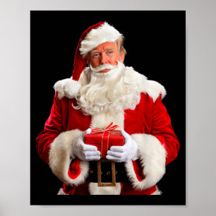 Donald Trump Weihnachtsmann Weihnachten Xmas USA P Poster