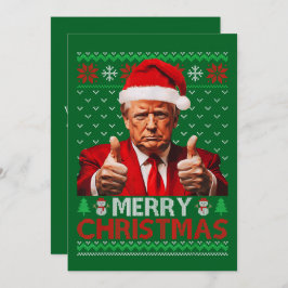 Donald Trump Weihnachtsmannmütze Frohe Weihnachten