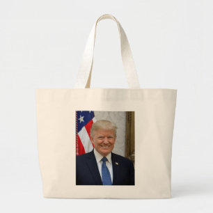 Donald Trump Weißes Haus Präsident Porträt Jumbo Stoffbeutel