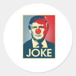 Donald Trump WITZ -- Anti-Trump 2016 - Runder Aufkleber
