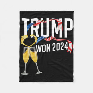 Donald Trump Won 2024 Election Inauguration Men Wo Fleecedecke