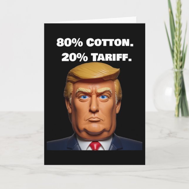 Donald Trump Zoll  Karte (Vorderseite)