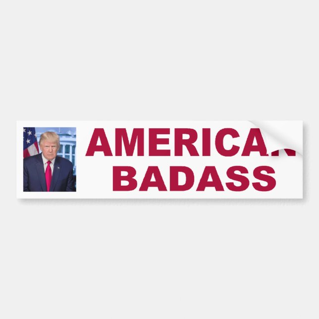 Donald- Trumpamerikaner Badass 2020 Autoaufkleber (Vorne)