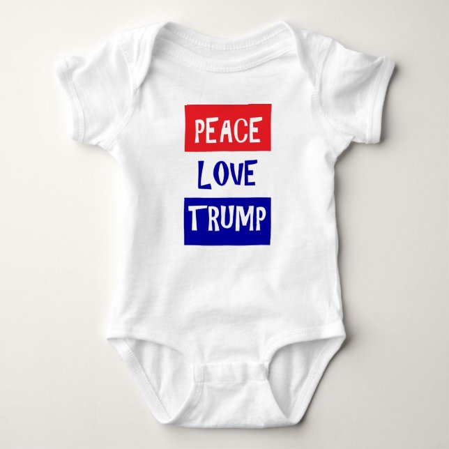 Donald- Trumpbaby und die Kleidung der Kinder Baby Strampler (Vorderseite)