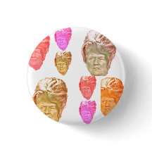 Donald- Trumpbienenstock-Druck-Button
