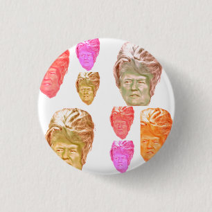 Donald- Trumpbienenstock-Druck-Button Button