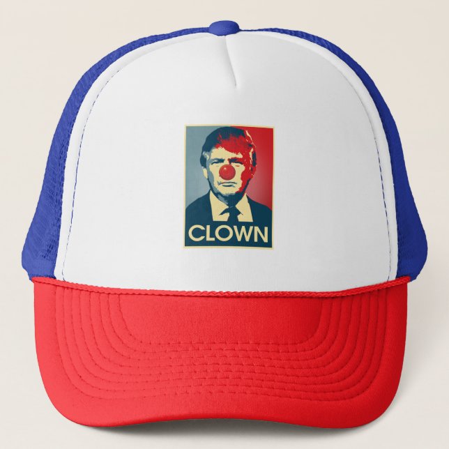 Donald- Trumpclown -- Anti-Trumpf 2016 - Truckerkappe (Vorderseite)