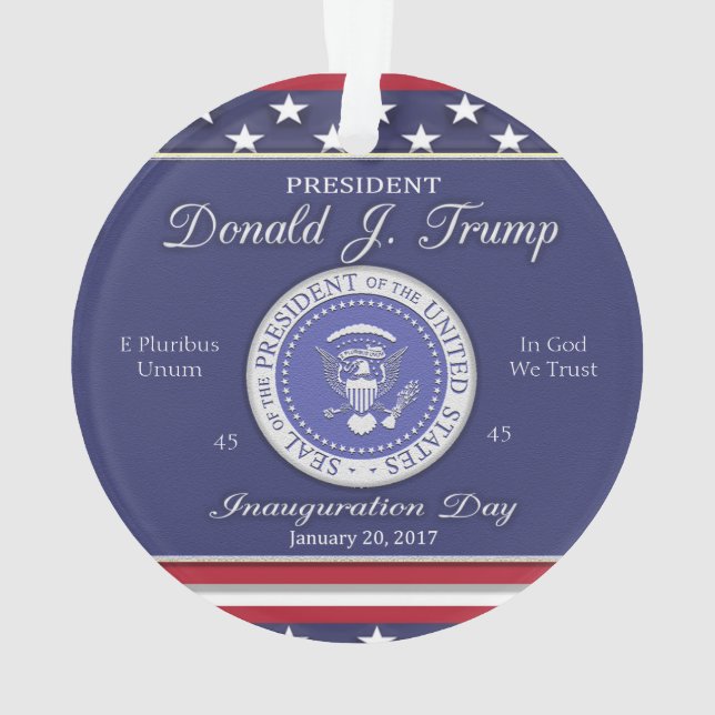Donald- Trumpeinweihungs-Tag Ornament (Rückseite)