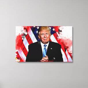 Donald- Trumpfeier-Malerei Leinwanddruck