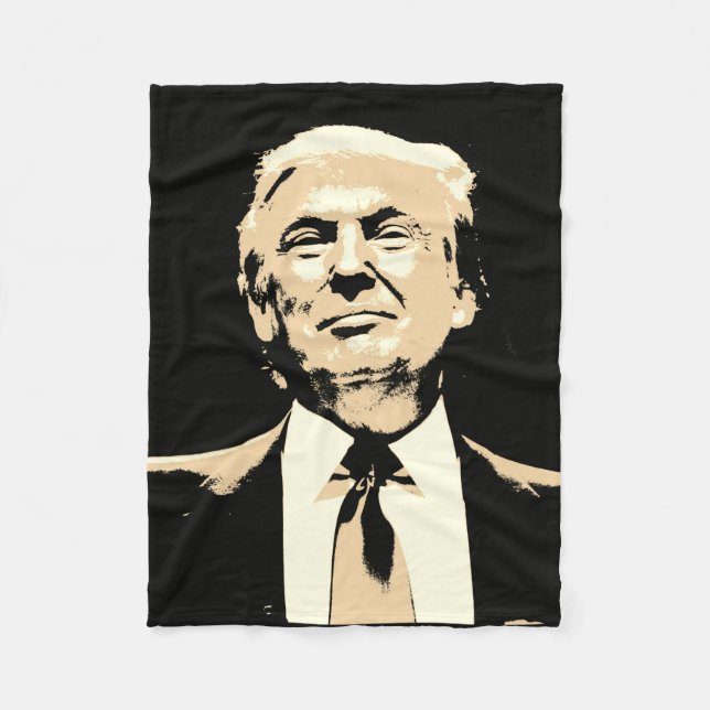 DONALD- TRUMPFleece-Decken Fleecedecke (Vorderseite)
