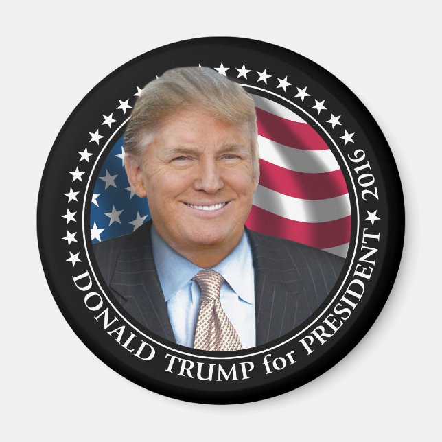 Donald- TrumpFoto - Präsident 2016 Magnet (Vorne)
