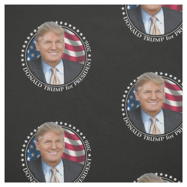 Donald- TrumpFoto - Präsident 2016 Stoff (Muster)