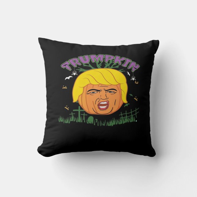 Donald Trumpkin macht Halloween wieder groß T Kissen (Vorderseite)
