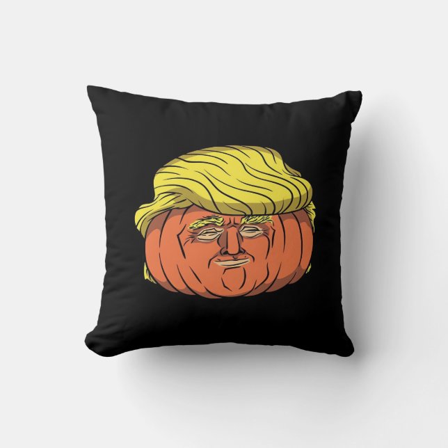 Donald Trumpkin Pumpking Kissen (Vorderseite)