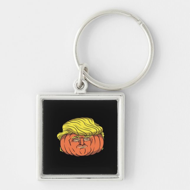 Donald Trumpkin Pumpking Schlüsselanhänger (Vorne)