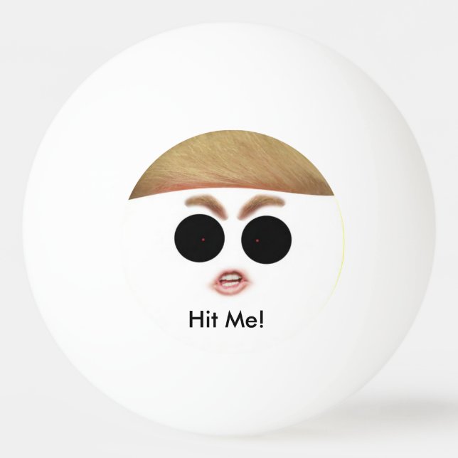 Donald- TrumpKlingeln Pong Ball.  Schlagen Sie Tischtennisball (Vorderseite)