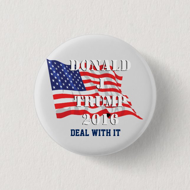 Donald- Trumpknopf Button (Vorderseite)
