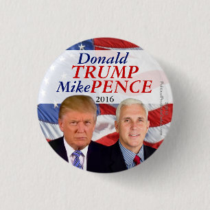 Donald- TrumpMike-Pennys-Foto-Knopf 2016 Button