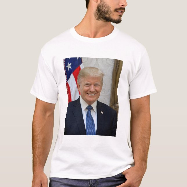 Donald Trumpoffizielles Präsidentenporträt T-Shirt (Vorderseite)