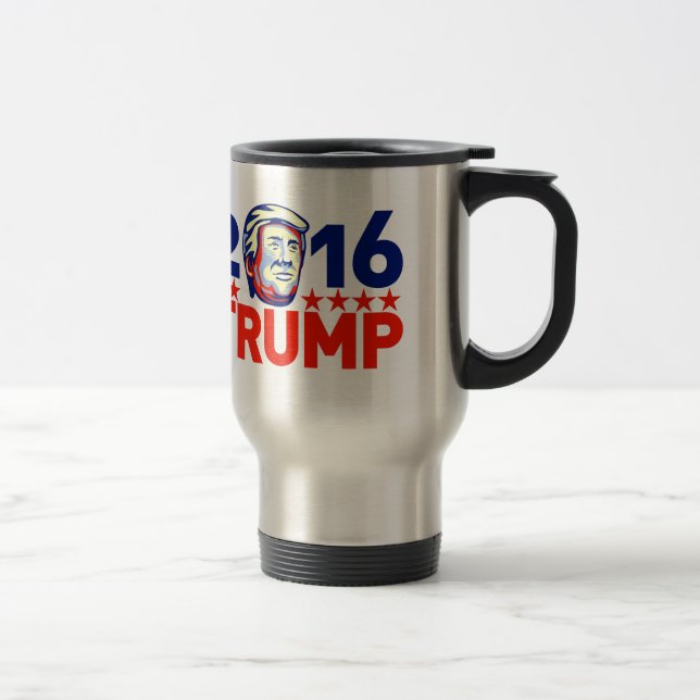 Donald- Trumppräsident 2016 Retro Reisebecher (Rechts)