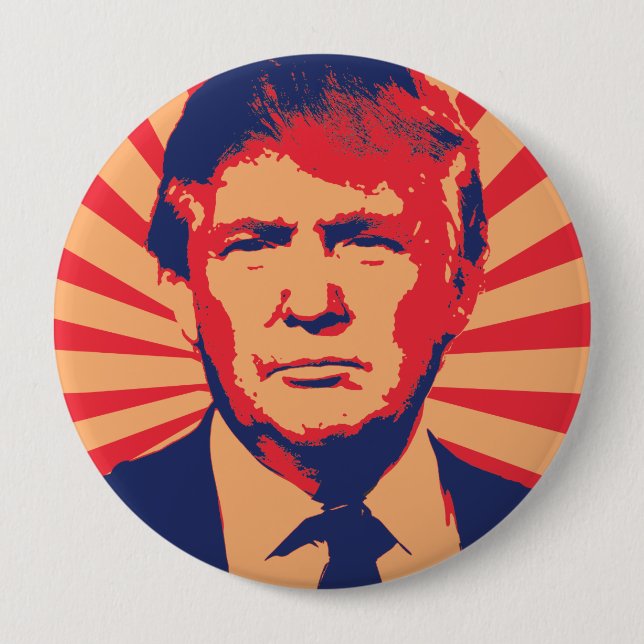 Donald- Trumppropaganda-Art Button (Vorderseite)
